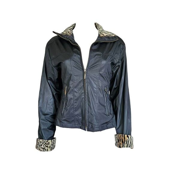 y2k scene leopard rain jacket - Picture 1 of 7